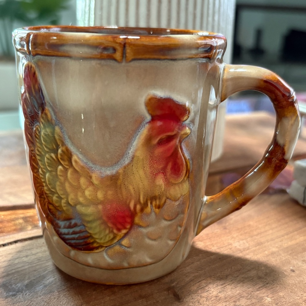Rustic Chicken Ceramic Mug